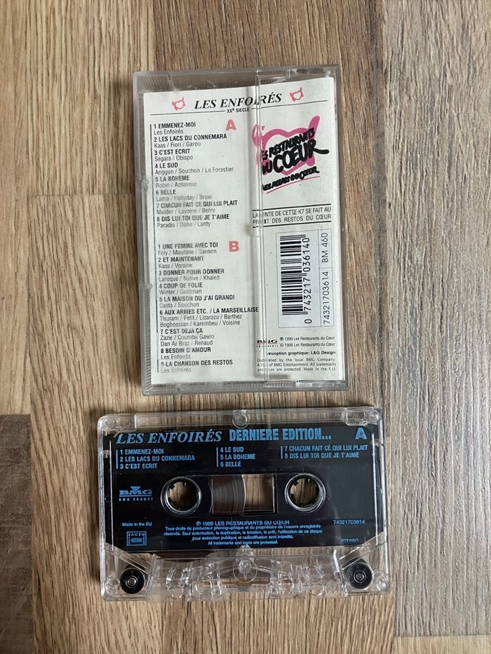 Cassette audio-Les enfoirés-Dernière édition avant l’an 2000 - photo numéro 3