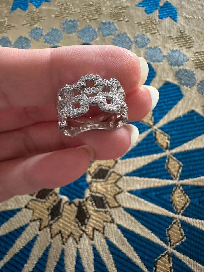Bague en argent 925/1000ème taille 52 - photo numéro 6