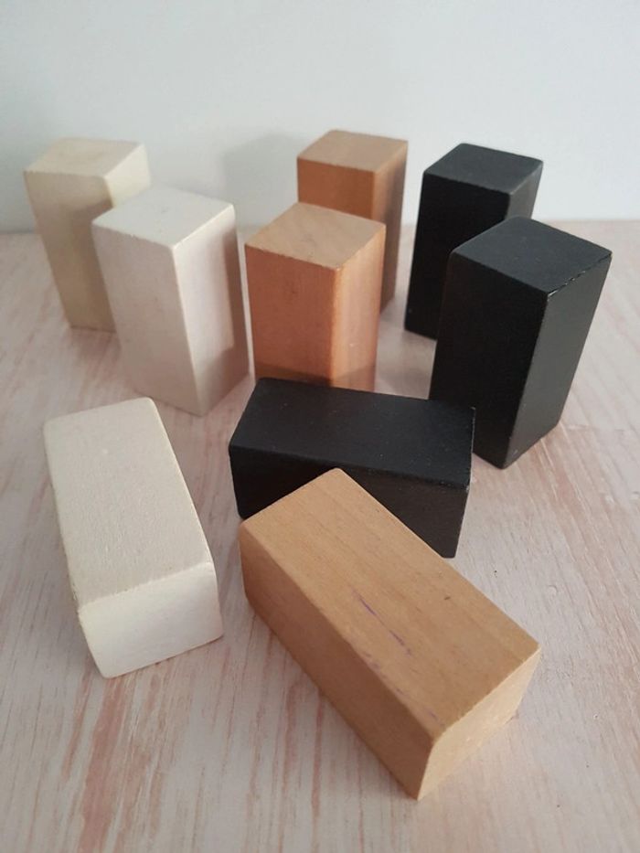 Kubix blocs de construction en bois Janod et petit train - photo numéro 8