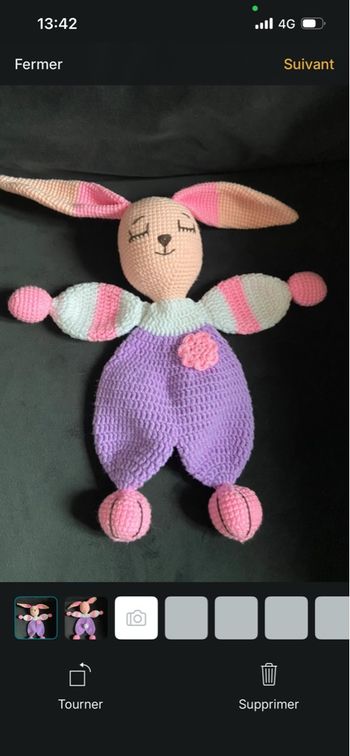 Doudou de naissance crochet