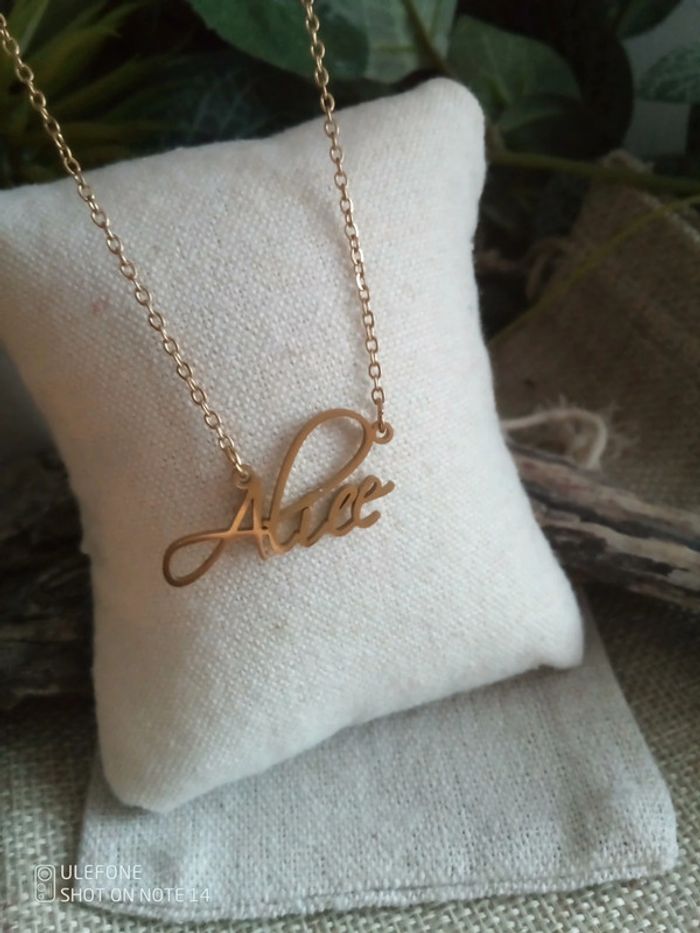 Collier prénom Alice