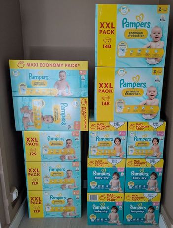 Couches Pampers premium/baby-dry