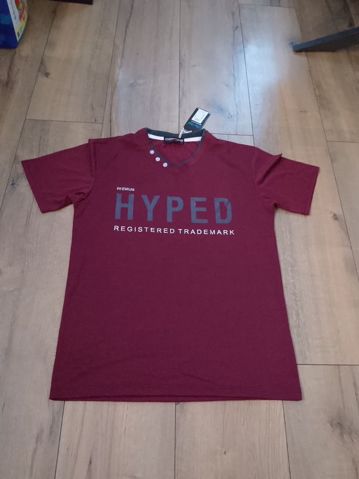 T-shirt bordeaux pour homme manches courtes XL Blue Soul