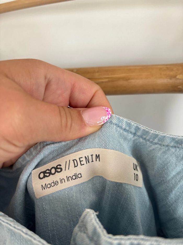 Robe bleu effet jean Asos taille M/38 - photo numéro 3
