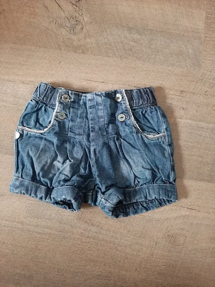 Gilet DPAM et short Okaïdi 12mois - photo numéro 2