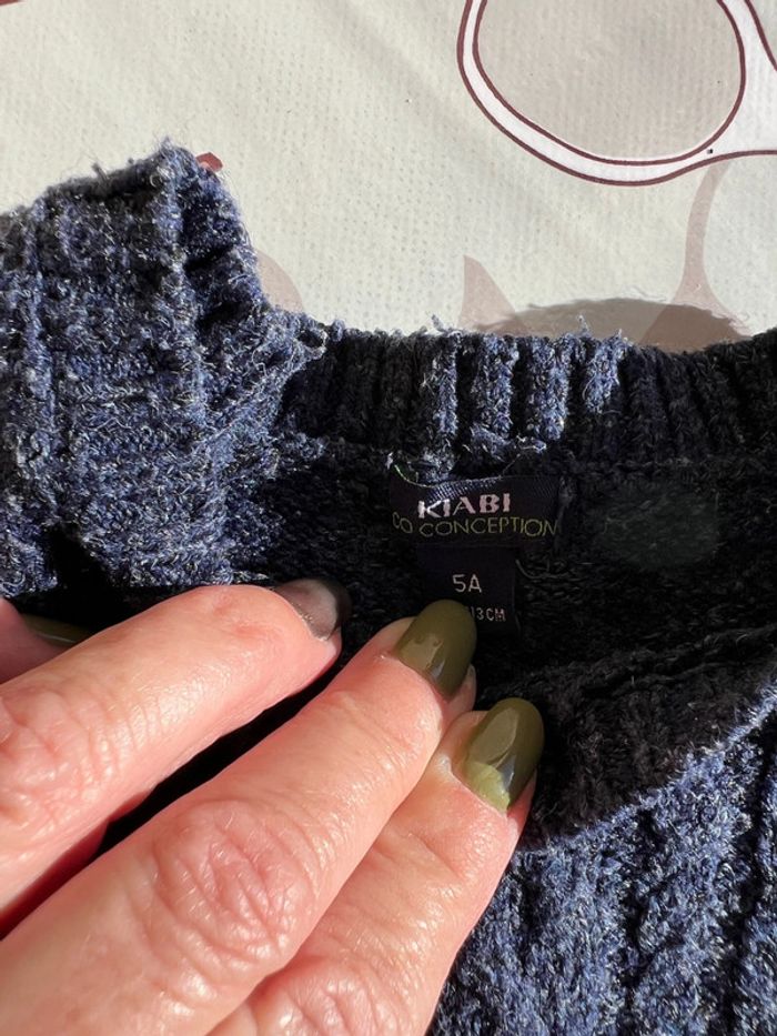 Pull gris foncé, enfants - photo numéro 6