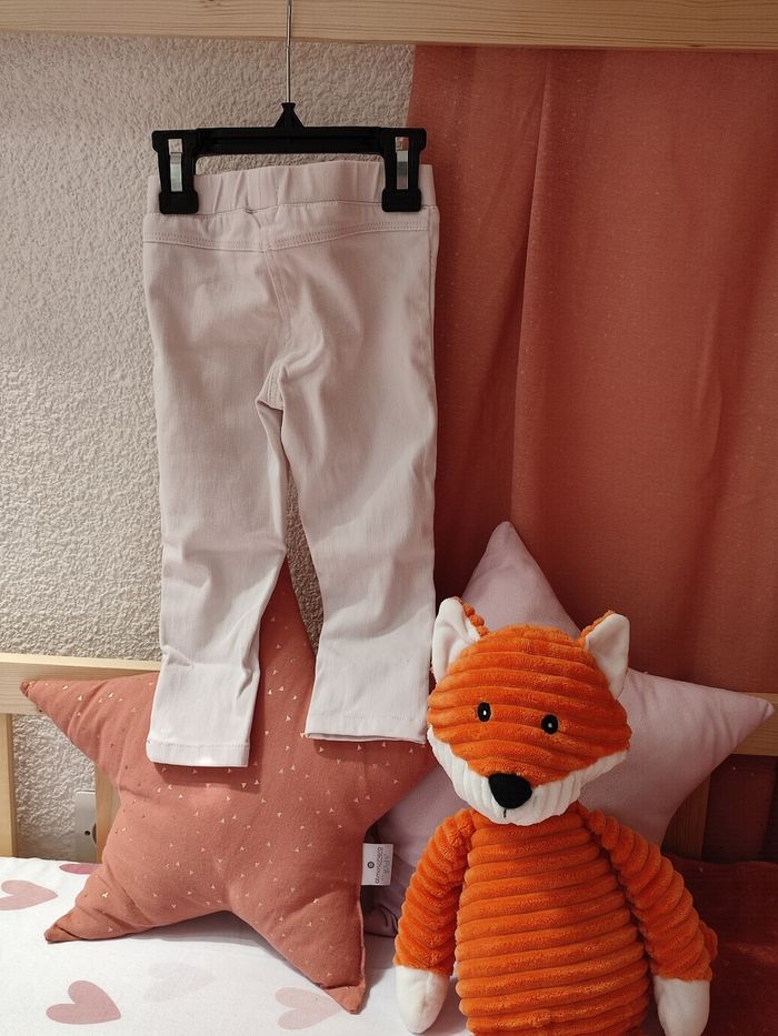 Pantalon Jegging - Rose pâle - 24 mois - Bon état - Pat &  Ripaton - photo numéro 2