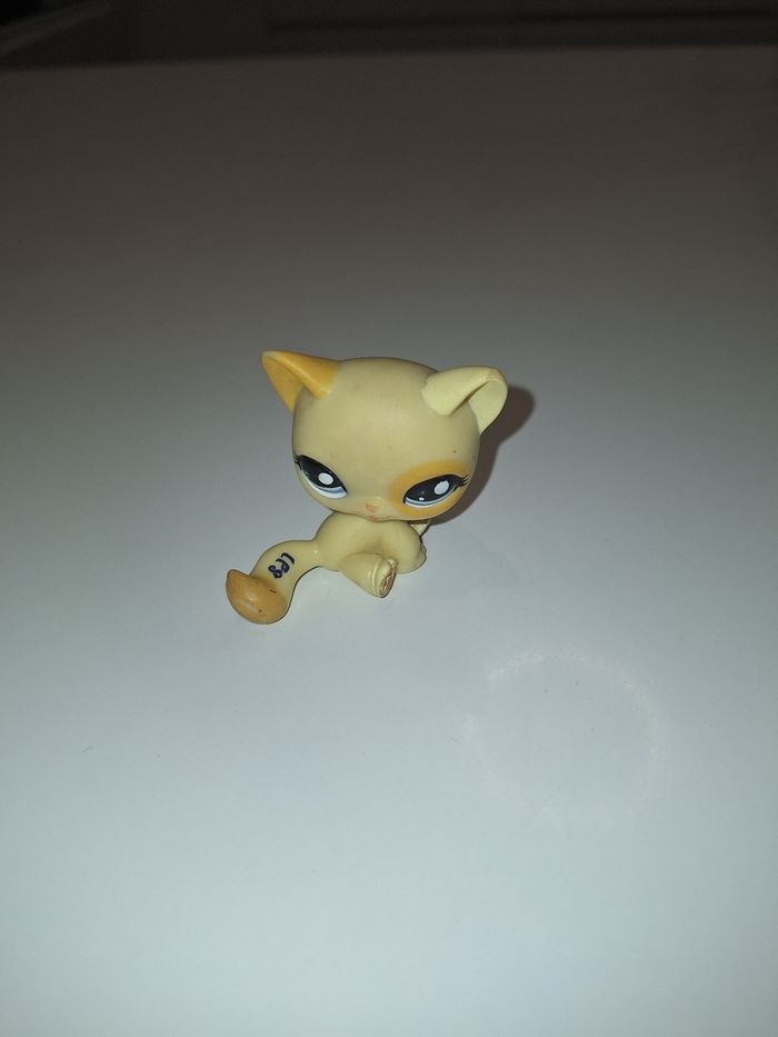 Petshop LPS chat contour yeux et bout de queue orange - photo numéro 2