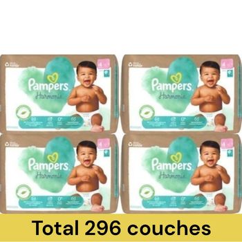 4 cartons Pampers Harmonie T4