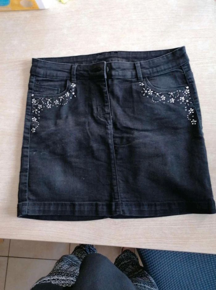 Jupe en jean noir