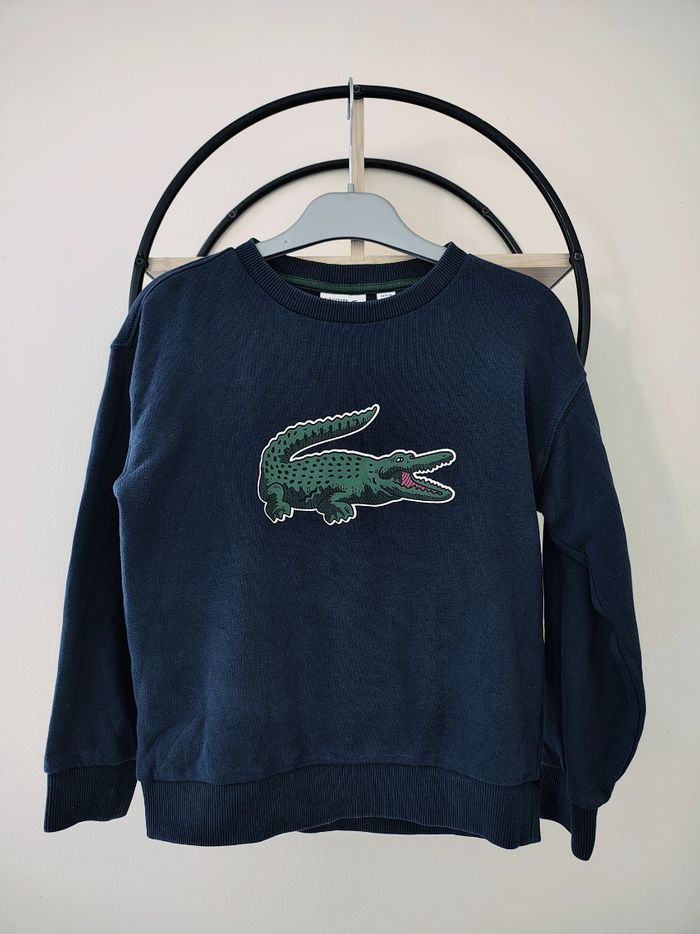 8 ans pull sweat Lacoste authentique