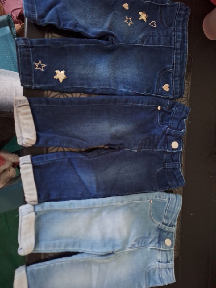 3 jeans fille taille 3 mois - photo numéro 4