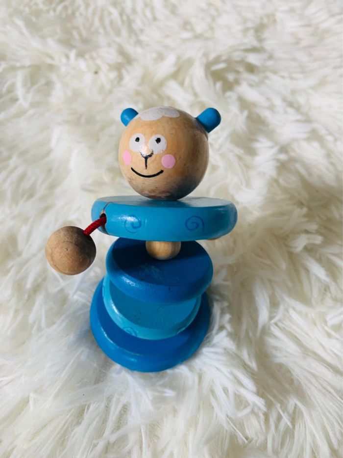 Lot jeux d éveil anneaux en bois - photo numéro 2