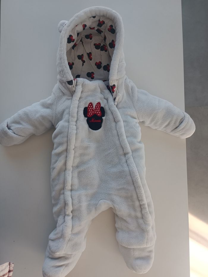 Combinaison hiver Minnie 3 mois blanche - photo numéro 3