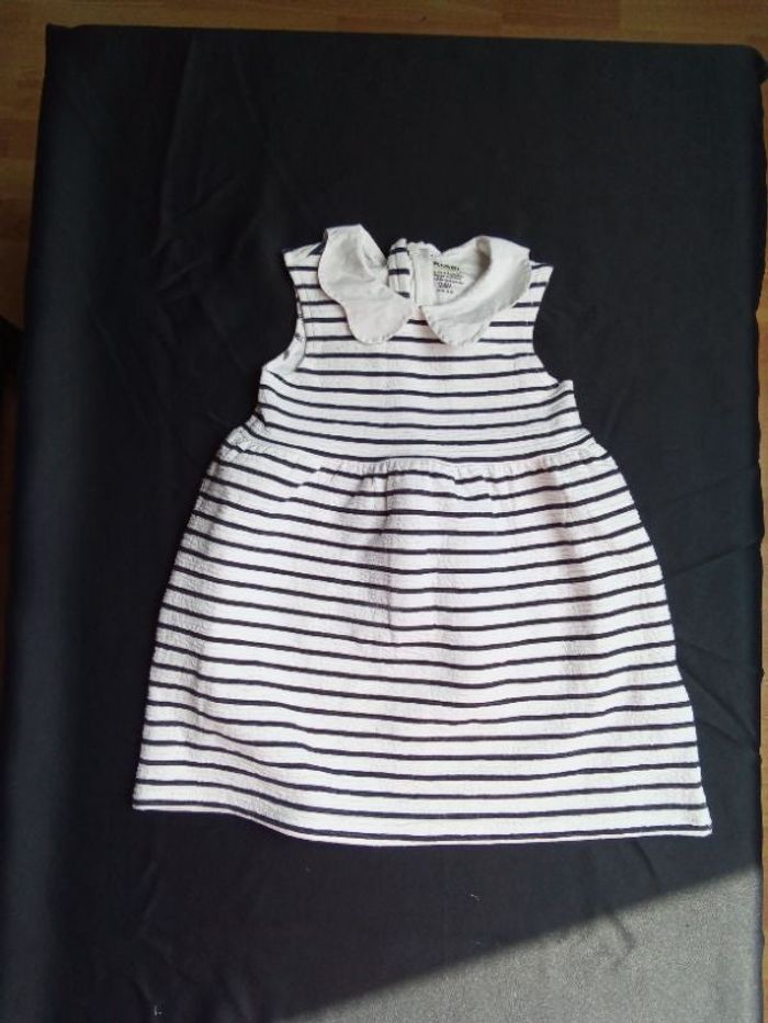 Robe courte rayée sans manche excellent état