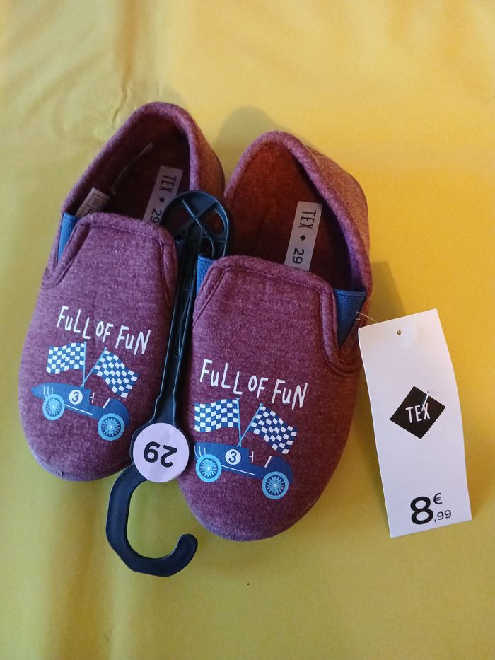 chaussons voiture course garcon tex 29