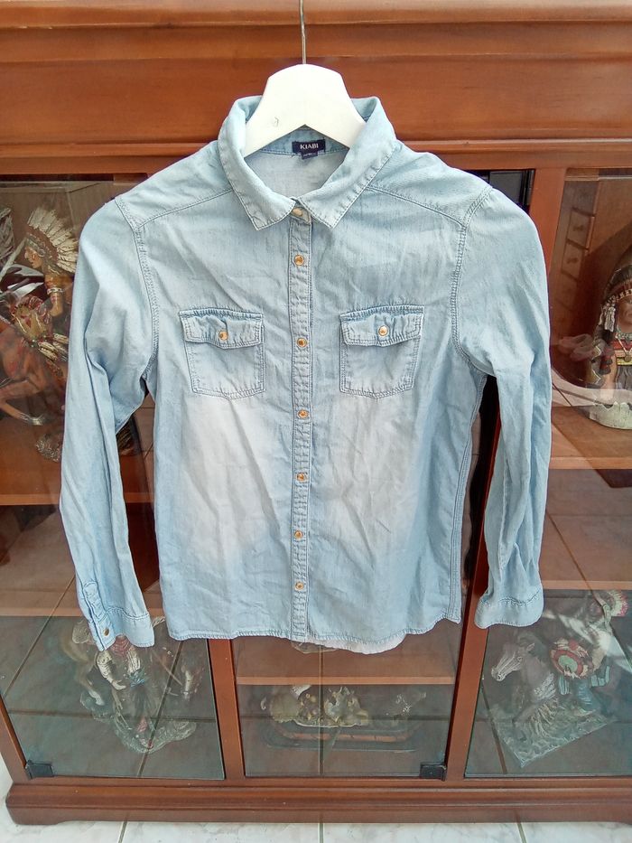 Chemise en jean bleu Kiabi taille 12 ans