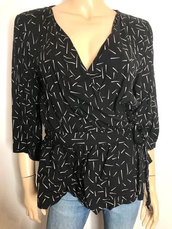 Très belle blouse cache coeur péplum Jacqueline de yong taille 36/38 (voir mesures)