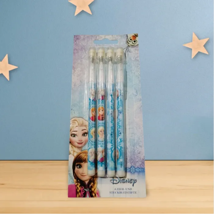 Superbe 4 crayons pop UP la reine des neiges