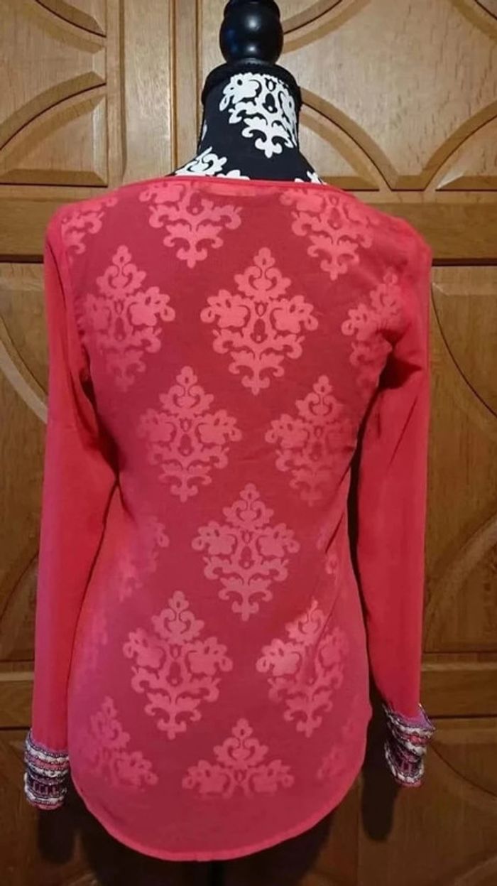 Blouse rose corail taille 34 Zara Trafaluc collection - photo numéro 2