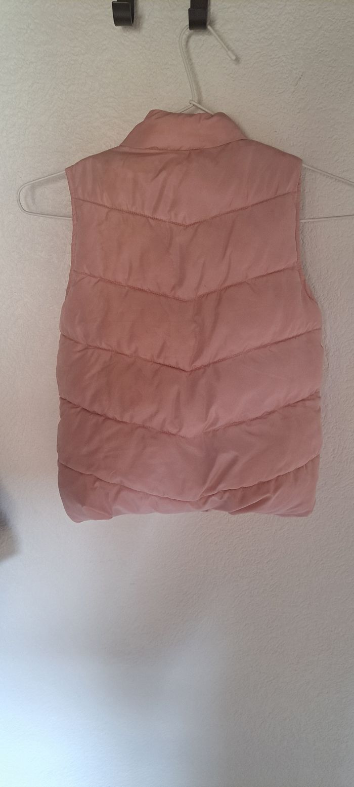 Manteau sans manche rose clair - photo numéro 2