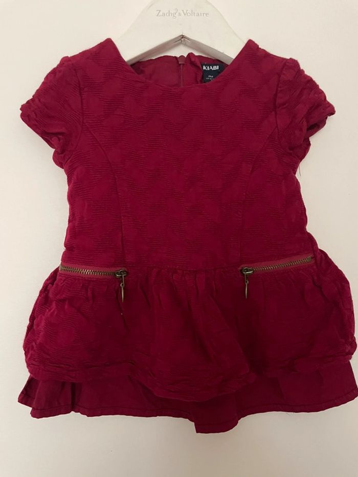 Robe rouge Bordeaux 6 mois fille