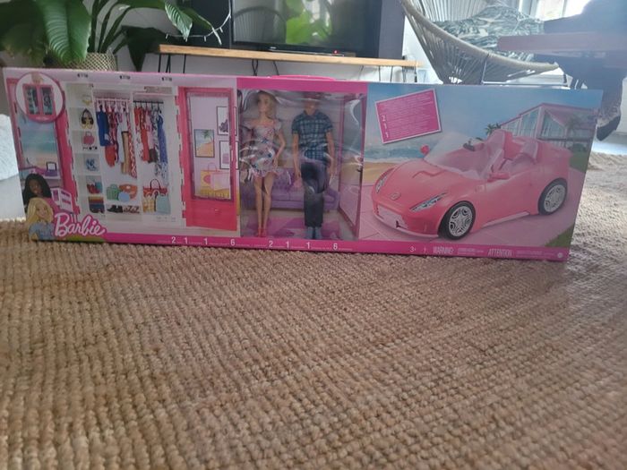 Maxi Coffret Barbie® et Ken® avec dressing et cabriolet 💖 - photo numéro 3