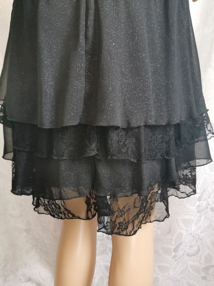 Robe. Noir pailleté. Taille 40.Cache Cache - photo numéro 8