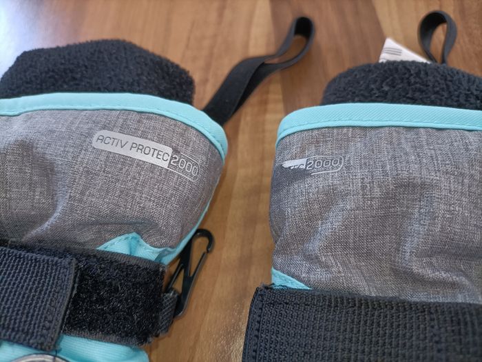 Gants ski bleu ciel gris wanabee 6 ans - photo numéro 6
