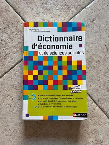 Dictionnaire d’économie et de sciences sociales, Nathan, lycée