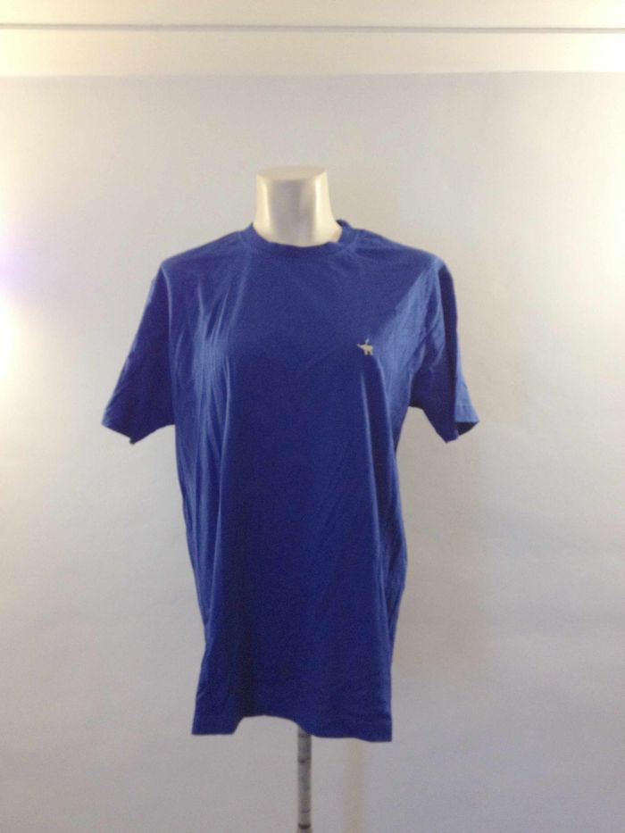 T shirt bleu foncé ◦ col rond ◦ manches courtes ◦ look masculin ◦ taille 38 ◦ Peter Polo - photo numéro 2