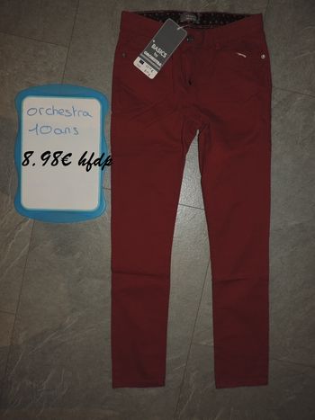 pantalon orchestra taille 10 ans