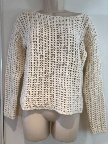 Esprit pull blanc cassé taille M