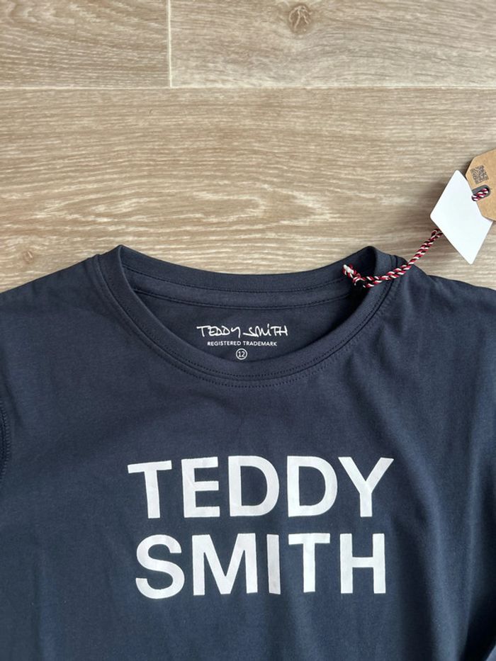 T-shirt à manches longues bleu marine Teddy Smith 12ans - photo numéro 2