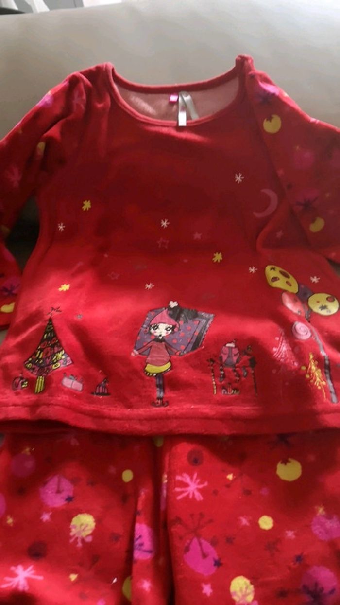 Pyjama fille 2 pièces Noël 24 mois - photo numéro 3