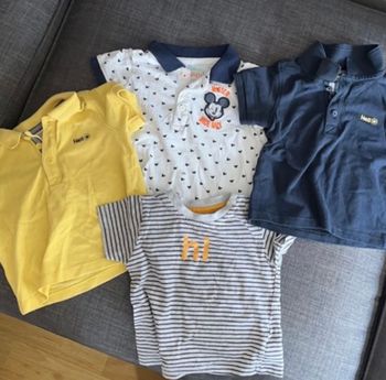 Lot de 3 polos + 1 t shirt