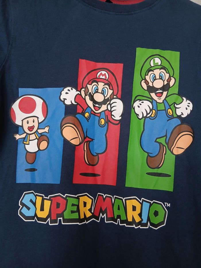 T shirt manches courtes Super Mario 10 ans - photo numéro 2