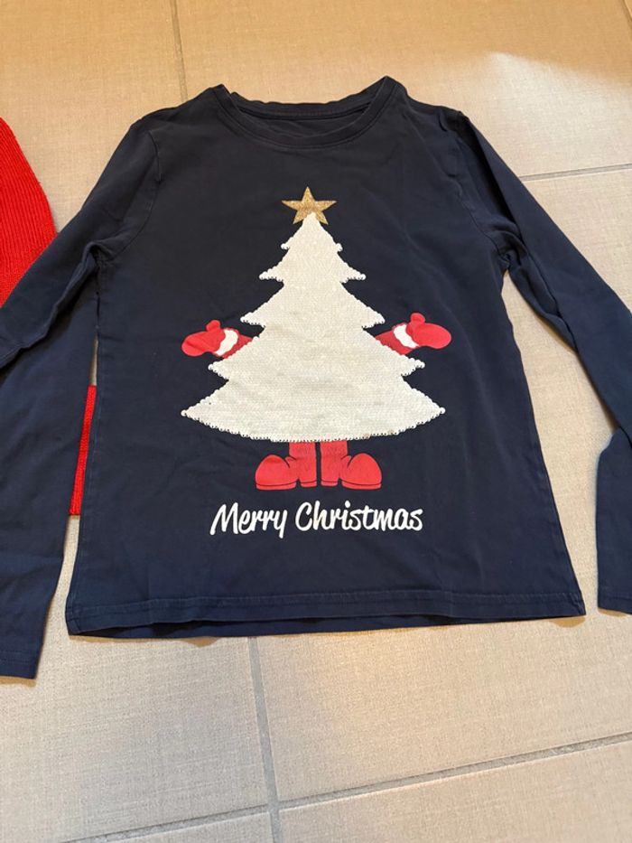 Pull Noël et teeshirts manches longues Noël sequins magiques Kiabi garçon 10 ans - photo numéro 5