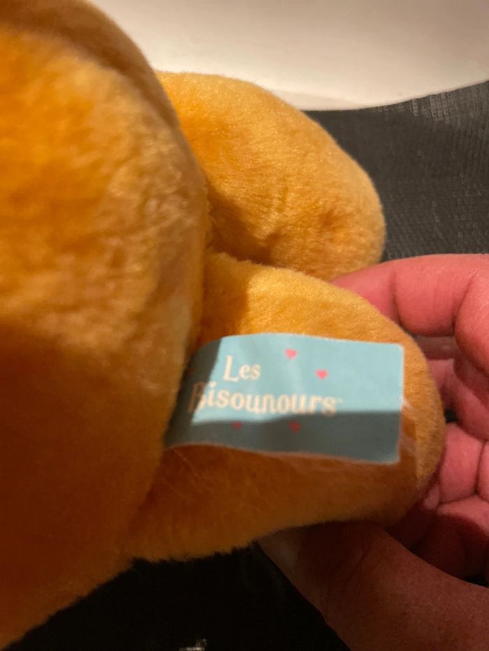 Peluche Bisounours orange Care Bears Grosbisou cœur Jemini 2004 30cm - photo numéro 7