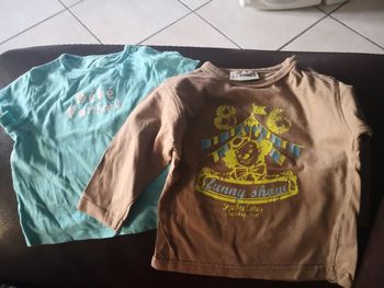 Lot tee-shirt 12 mois