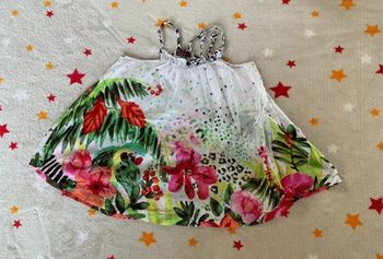 Robe d’été Catimini 6 ans Blanche et Multicolore