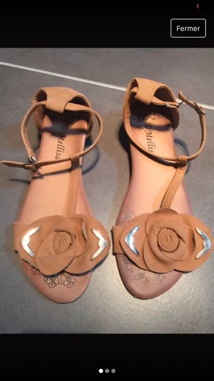 Sandales camel taille 40
