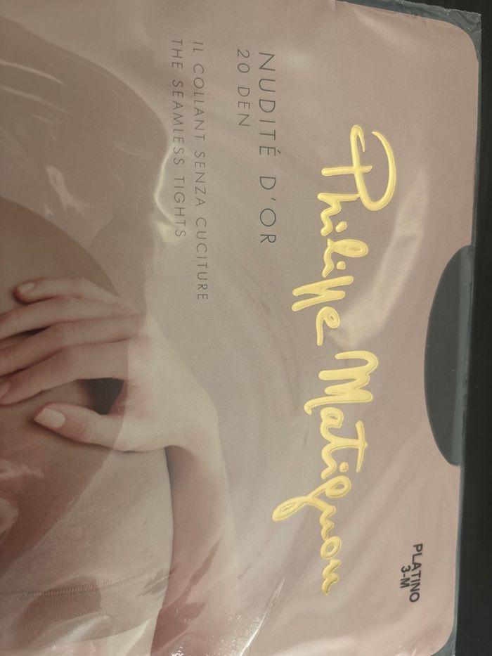 Collant Philippe Matignon Nudité d’Or 20D Platino – Taille 3M - photo numéro 2