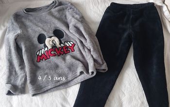 pyjamas polaire disney mickey 4/5 ans 