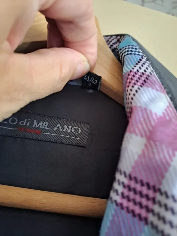 Chemise homme grise Enzo Di Milano L 41/42 comme neuve - photo numéro 4