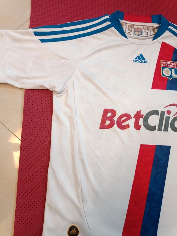 Maillot de foot OL Lyon, Adidas Authentique Officiel taille enfant 12/13 ans - photo numéro 2