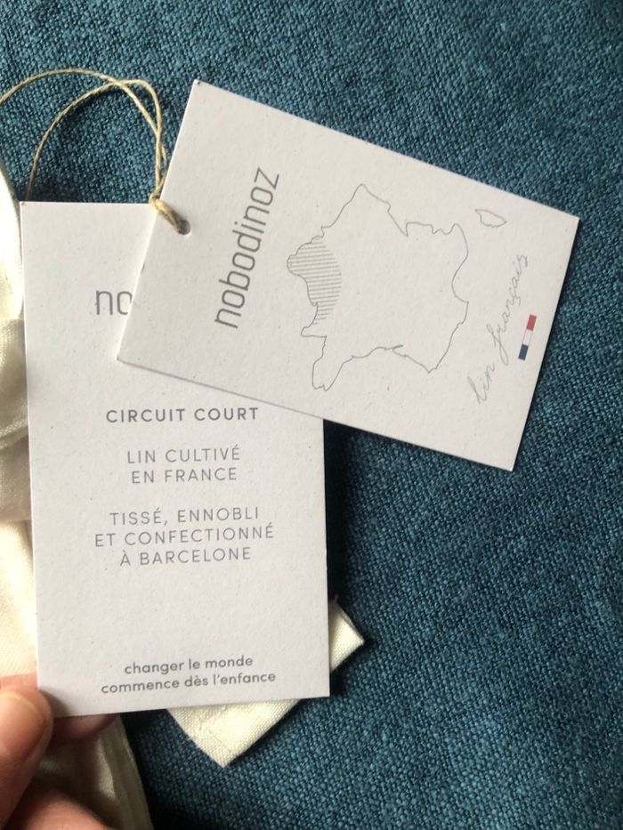 Protège carnet de santé Nobodinoz lin français NEUF - photo numéro 3