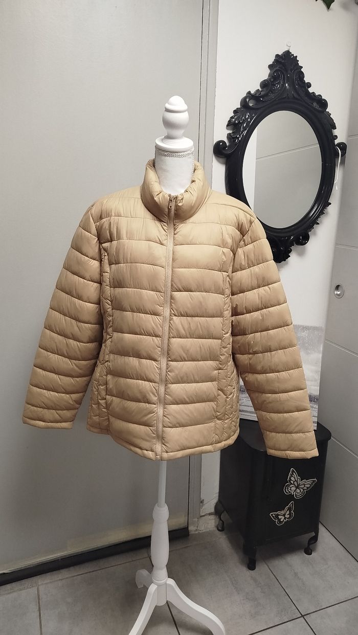Doudoune beige Tissaia