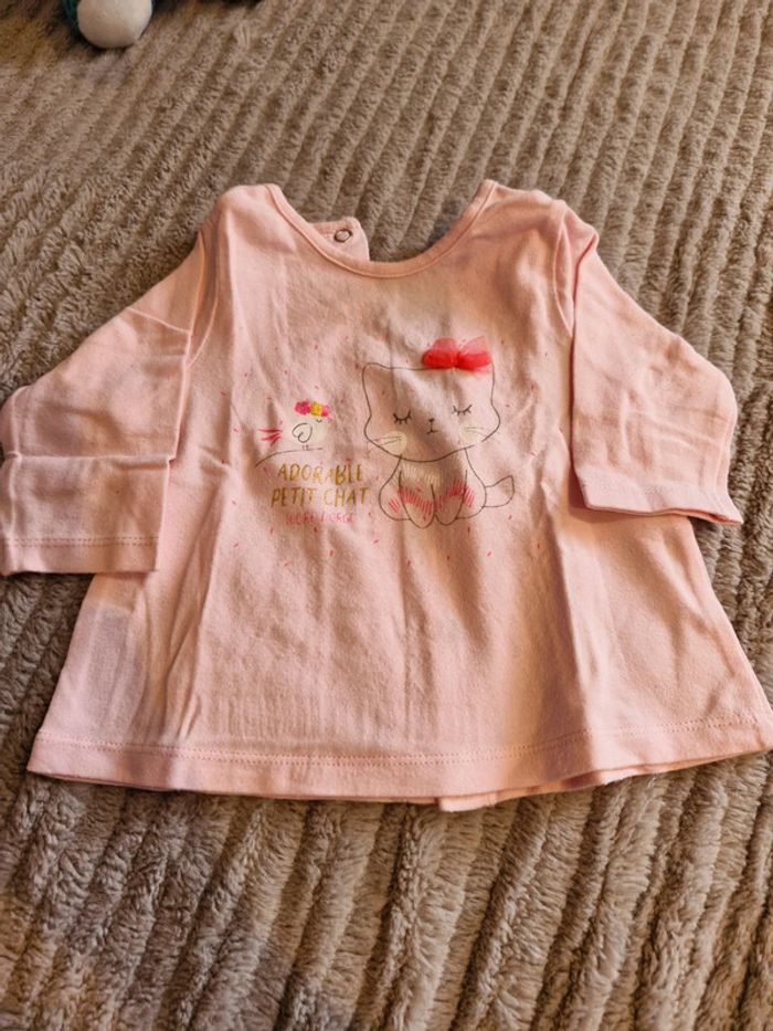 Ensemble pantalon et t-shirt fille 3 mois Sucre D'orge - photo numéro 5