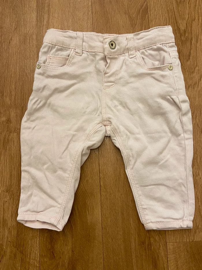 Jean slim rose fille 3/6M